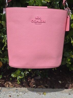 Coach Pink Leather Crossbody Bag